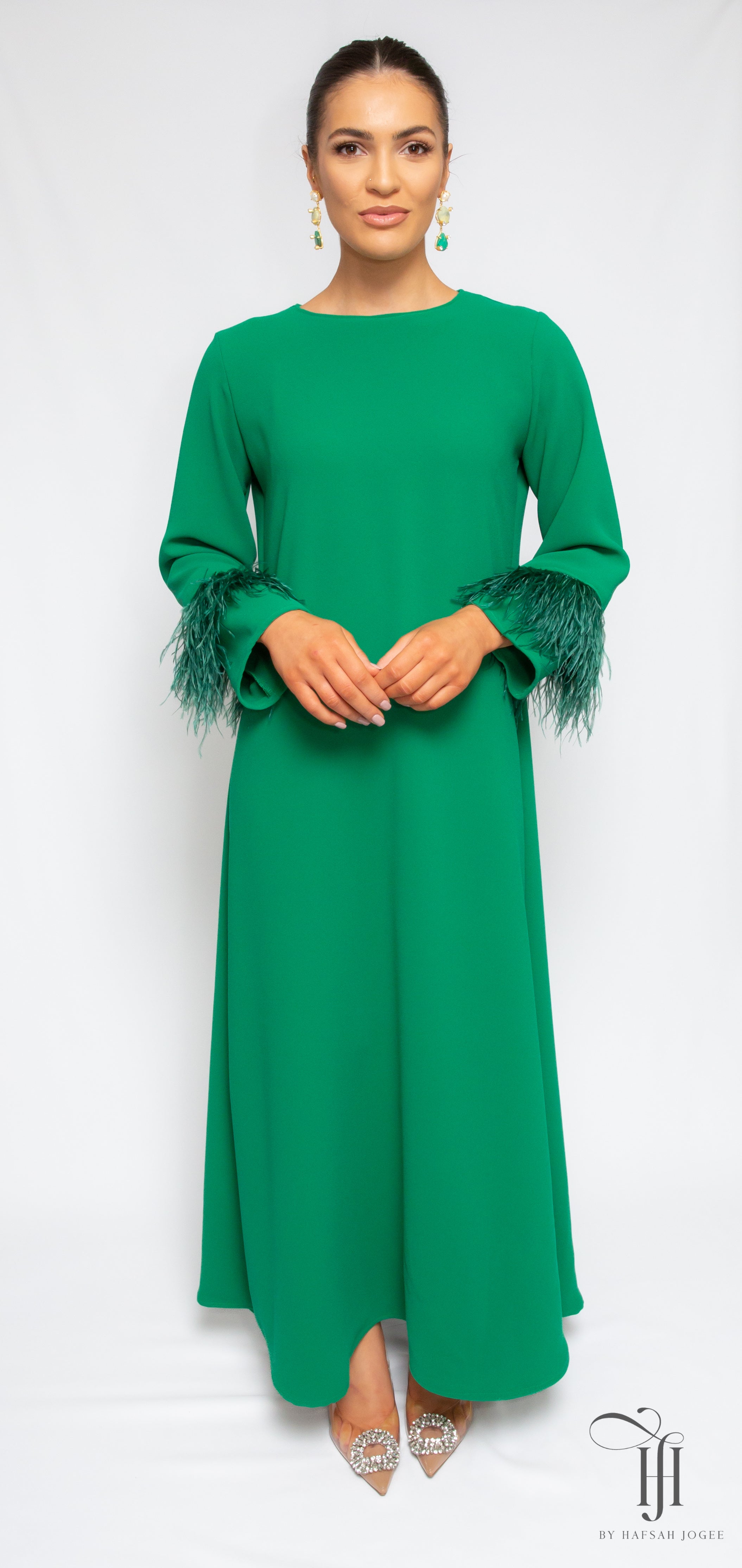 Line green outlet dress